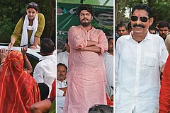 Photos: Sandipan Chatterjee, Ranjan Rahi : Dons and the Next Gen:
(From Left) Shivani Shukla, RJD candidate from Vaishali; Osama Shahab, RJD candidate from Siwan; Anant Singh from Mokama
