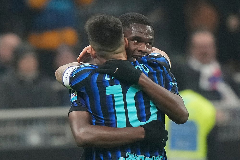 Italy soccer Serie A-Inter Milan vs Lazio-Inter Milans Ange-Yoan Bonny