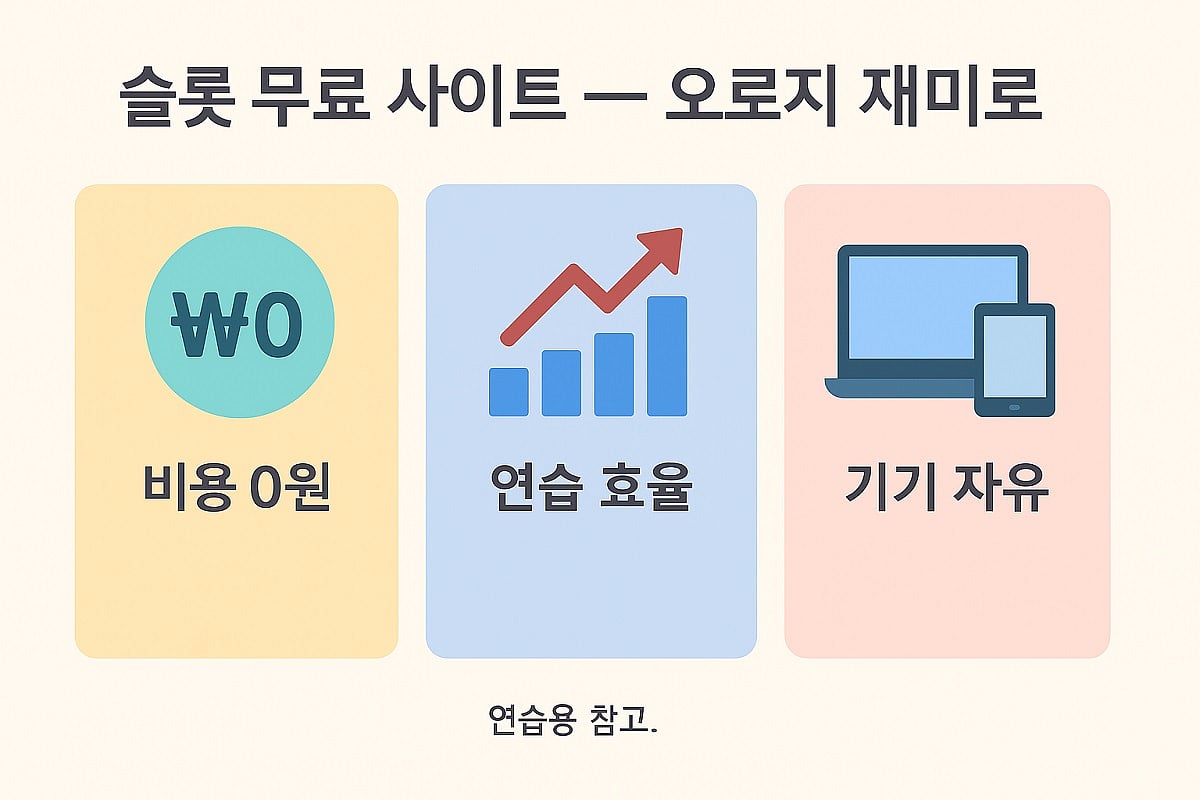 슬롯 무료 사이트 오로지 재미로만