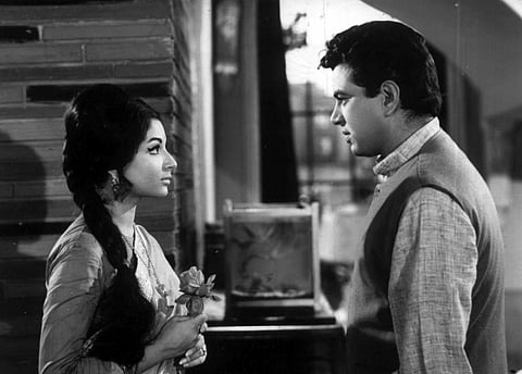 Dharmendra and Sharmila Tagore in Anupama (1966)