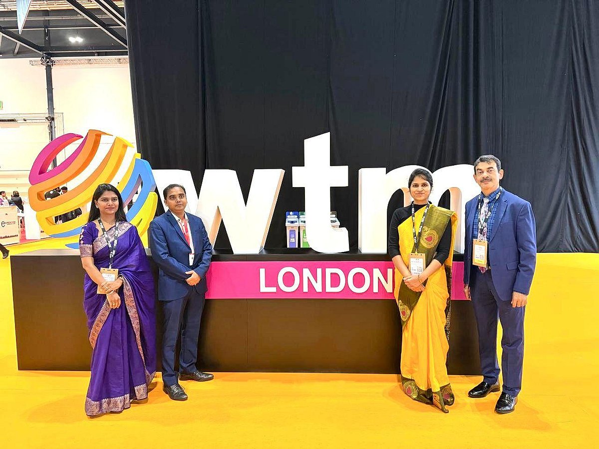 Telangana Tourism team members at the WTM 2025