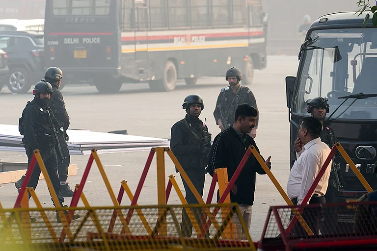 Amit Shah Reviews National Security After Red Fort Blast That Killed 12 - | Photo: PTI/Kamal Kishore