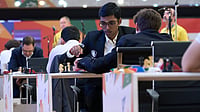 India At FIDE Chess World Cup, Round 4: Erigaisi, Praggnanandhaa, Harikrishna Head To Tiebreak Eteri Kublashvili/FIDE : R Praggnanandhaa making his move against Daniil Dubov in round four, game two of FIDE Chess World Cup 2025 in Panaji.