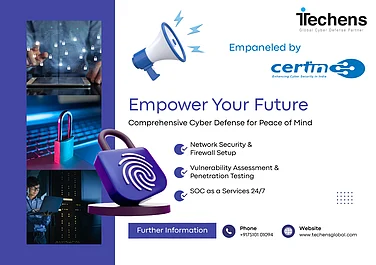 TechensGlobal Achieves CERT-In Empanelment; Strengthens India’s Cyber Defense Landscape