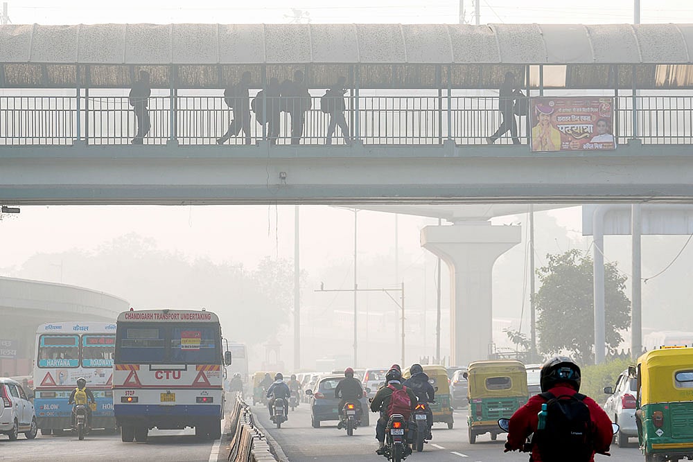 Delhi had experienced ‘poor’ air quality over the last two days before the deterioration on Friday.  - Photo: PTI/Kamal Kishore