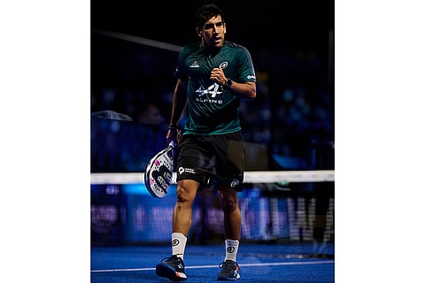 Federico Chingotto finals of the FIP World Cup in Pairs, Kuwait on November 9, 2025.