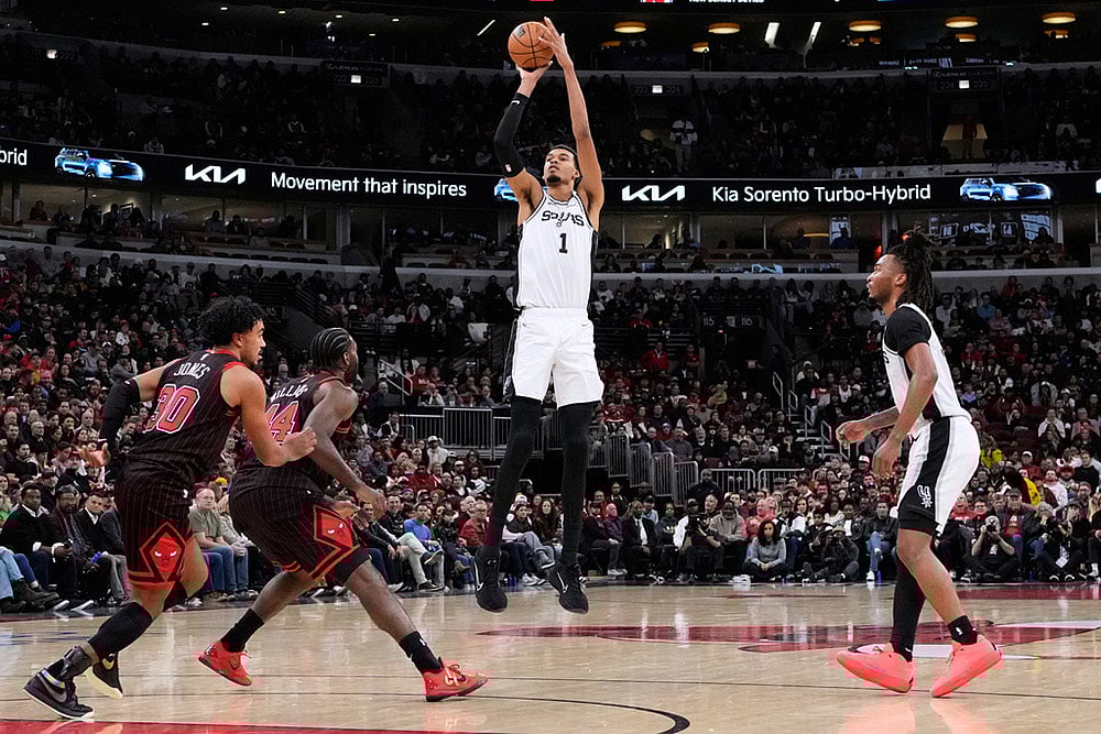 NBA Chicago Bulls vs San Antonio Spurs-San Antonio Spurs Victor Wembanyama