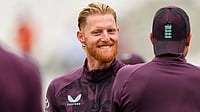 Ashes 2025: Ben Stokes Defends England's Lack Of Warm-Up Matches Ahead Of Australia Trip | Photo: AP/Kirsty Wigglesworth : File photo of England's Ben Stokes smiling during warm up on day one of the fifth cricket test match between England and India at The Kia Oval in London on July 31, 2025.