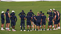 PTI : South African players during a training session ahead of the first Test match against India, at Eden Gardens in Kolkata.