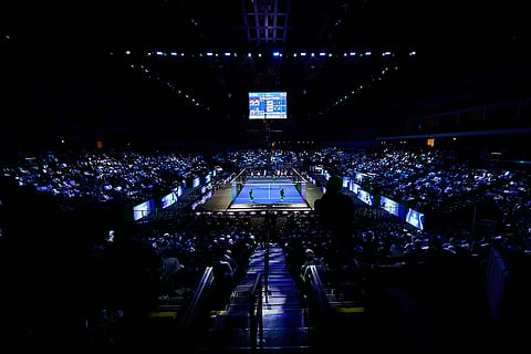 Stadium overview finals of the FIP World Cup in Pairs, Kuwait on November 9, 2025.