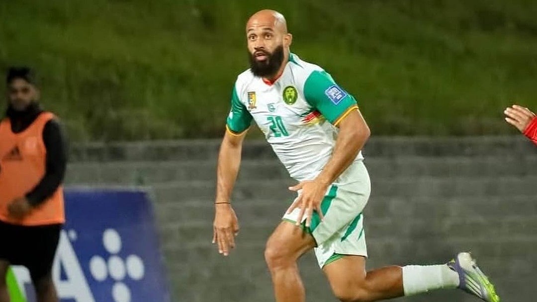 Bryan Mbeumo in action for Cameroon. - X