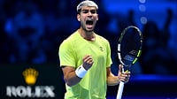 Carlos Alcaraz beat Lorenzo Musetti at the ATP Finals