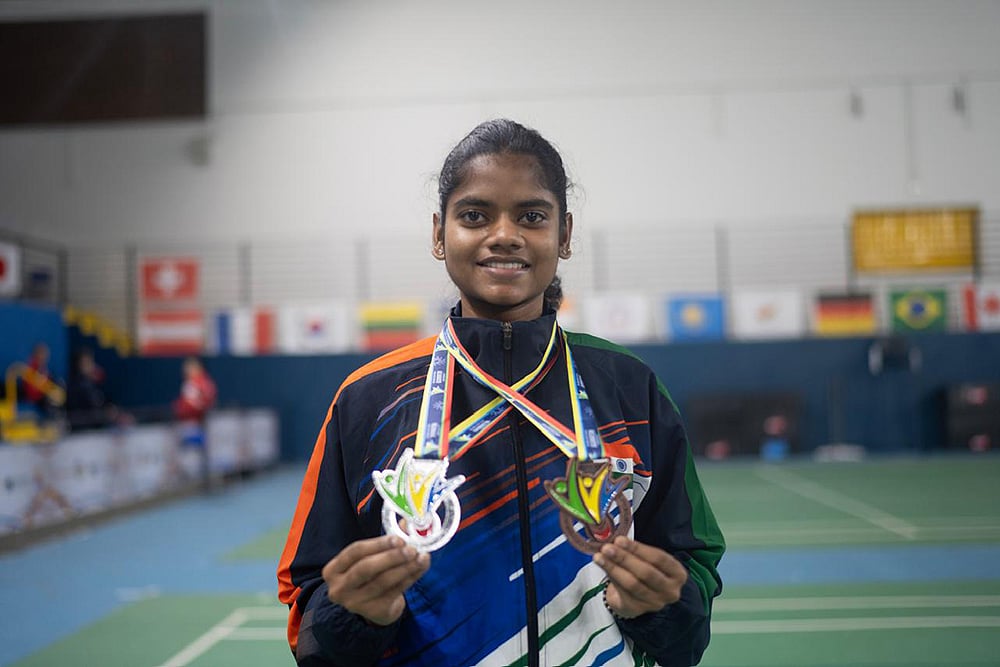 Jerlin Jayaratchagan, India’s flagbearer in Tokyo, has won three gold medals