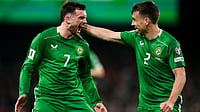 Ireland 2-0 Portugal, FIFA World Cup 2026 Qualifiers: Troy Parrott Revels In 'Best Night Of My Life' After Huge Win Troy Parrott celebrates his second goal with Seamus Coleman