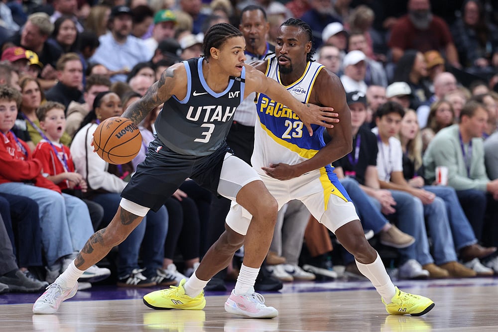 NBA basketball Utah Jazz Vs Indiana Pacers-Keyonte George