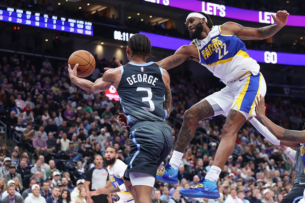 NBA basketball Utah Jazz Vs Indiana Pacers-Isaiah Jackson