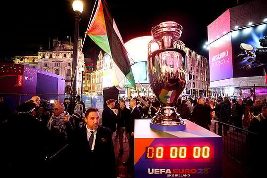UEFA Unveils Euro 2028 Schedule And Branding Amid Pro-Palestinian Protest In London