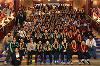 | Photo: SAI Media : The Indian contingent for the Tokyo Deaflympics poses for a group photo in New Delhi.