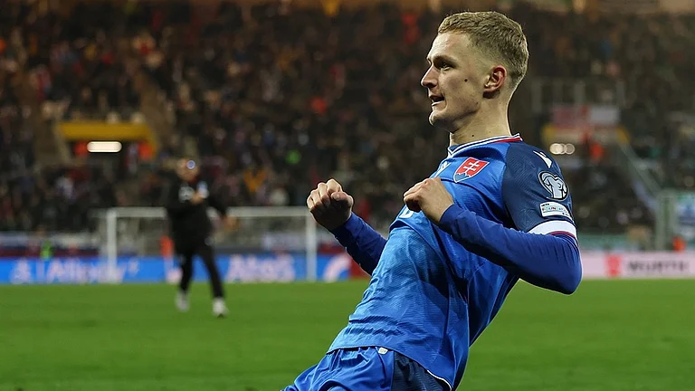Slovakia Vs Northern Ireland Highlights, FIFA World Cup Qualifiers: Tomas Bobcek celebrates his late goal in Kosice. - Photo: Instagram/sfzofficial