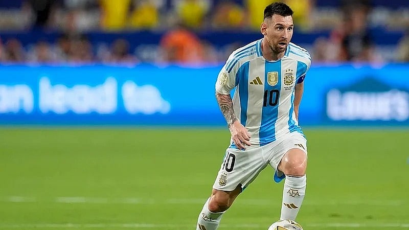File photo of Lionel Messi in action for Argentina. - | Photo: AP