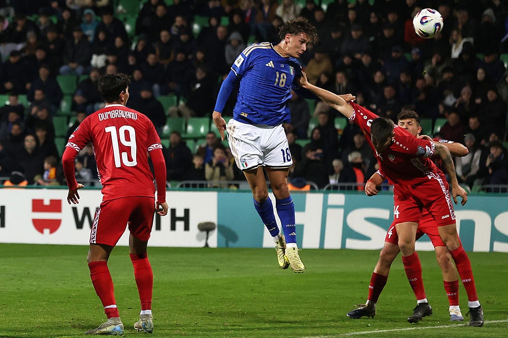 FIFA World Cup Qualifier Soccer Match: Moldova vs Italy