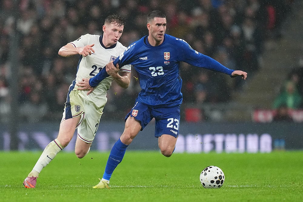 England Vs Serbia FIFA World Cup 2026 European Qualifiers-Dusan Vlahovic