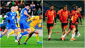| Photo: X/KFF_Team/BelRedDevils : Kazakhstan vs Belgium, FIFA World Cup 2026 European Qualifiers Group J Matchday 9.