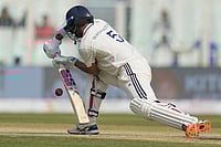India Vs South Africa 1st Test Day 2: See Best Photos From Eden Gardens | Photo: AP/Aijaz Rahi : India's Washington Sundar bats on the second day of the first cricket test match between India and South Africa in Kolkata.