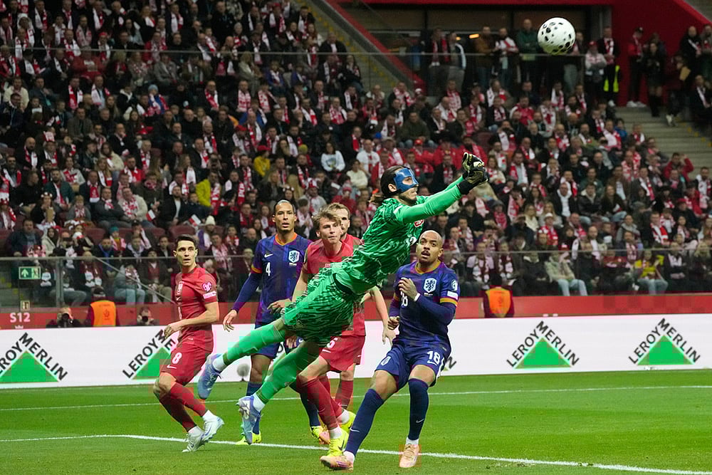 Poland vs Netherlands World Cup Soccer European Qualifiers-Kamil Grabara