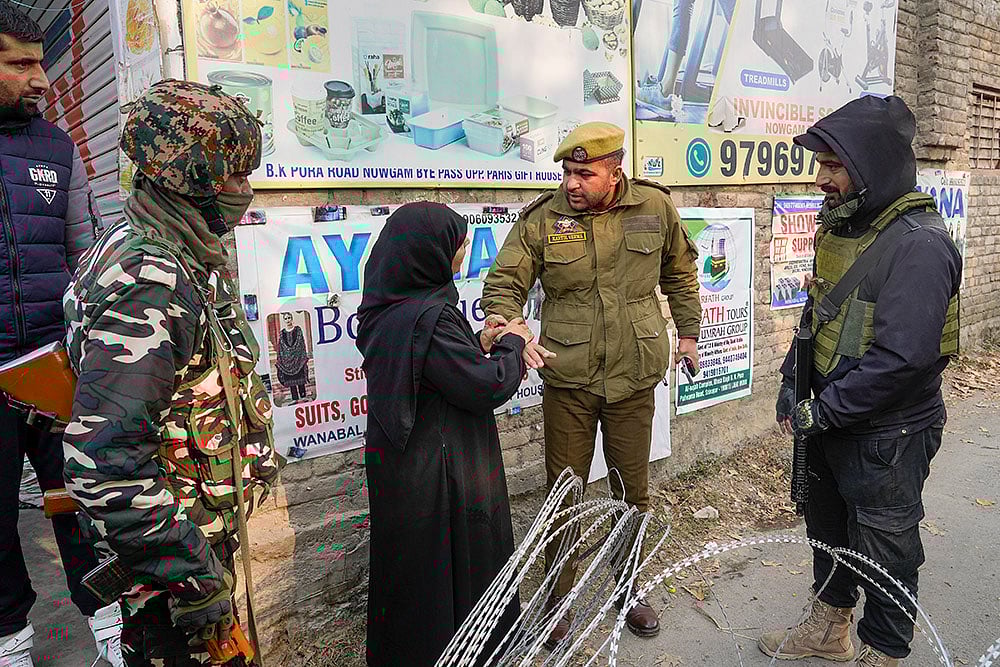 Blast at J-K police station