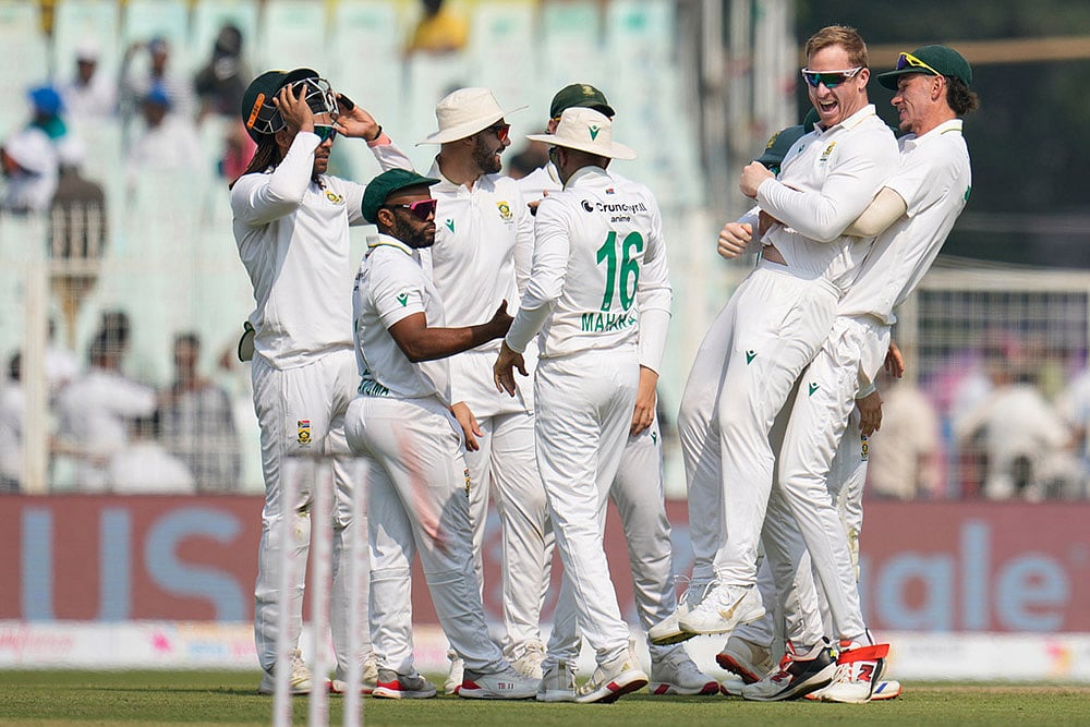 India Vs South Africa 1st Test Day 2 photos-Simon Harmer