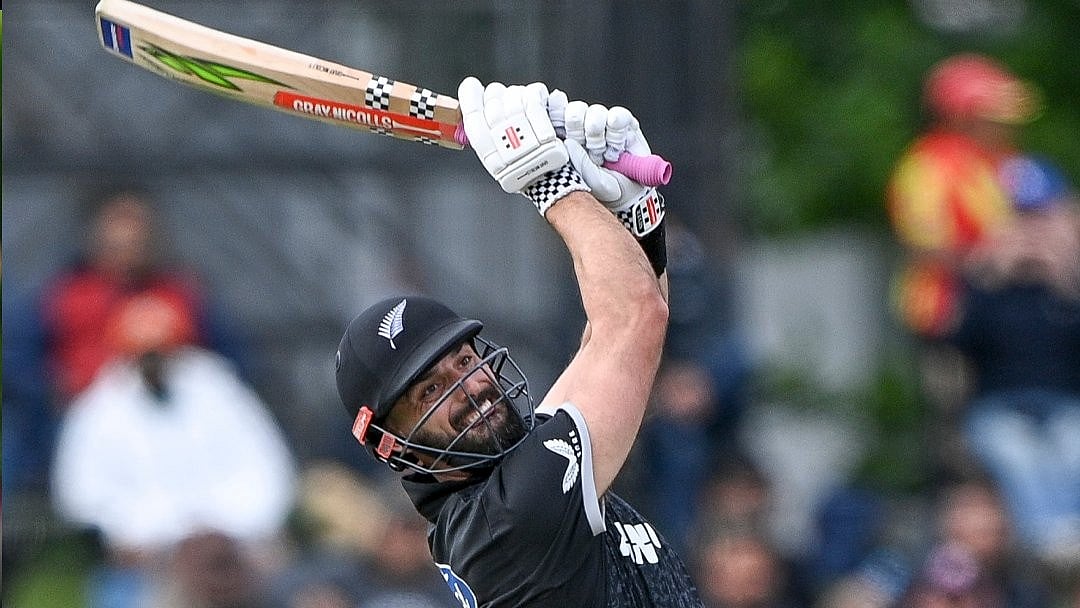 New Zealand Vs West Indies Highlights, 1st ODI: Daryl Mitchell scored a brilliant 119 off 118. - X/@BLACKCAPS