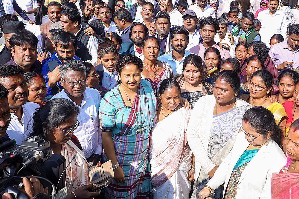 Kalpana Soren with Ghatsila bypoll winner