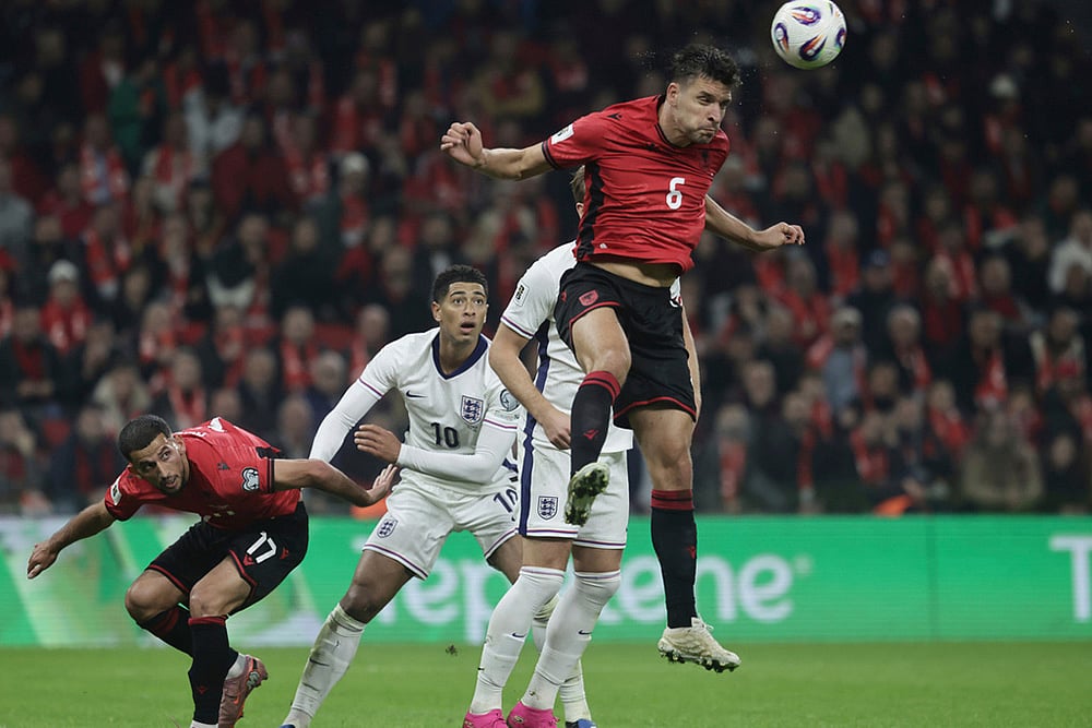 Albania Vs England World Cup 2026 Qualifiers- Berat Djimsiti