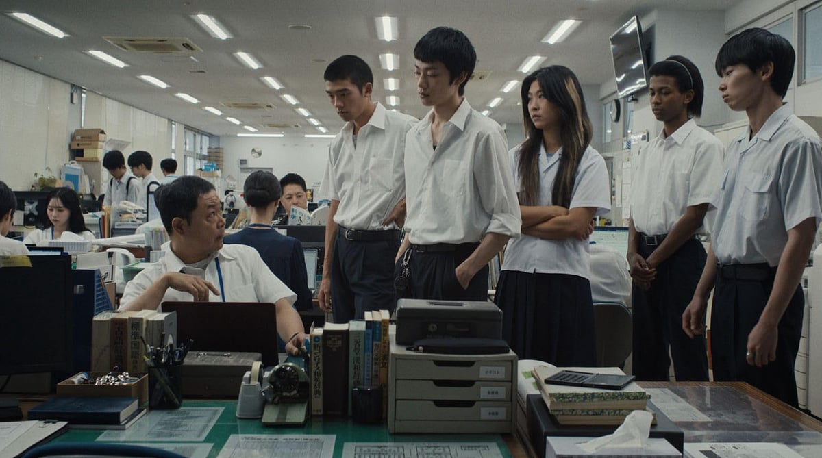 A still from Happyend (2024)