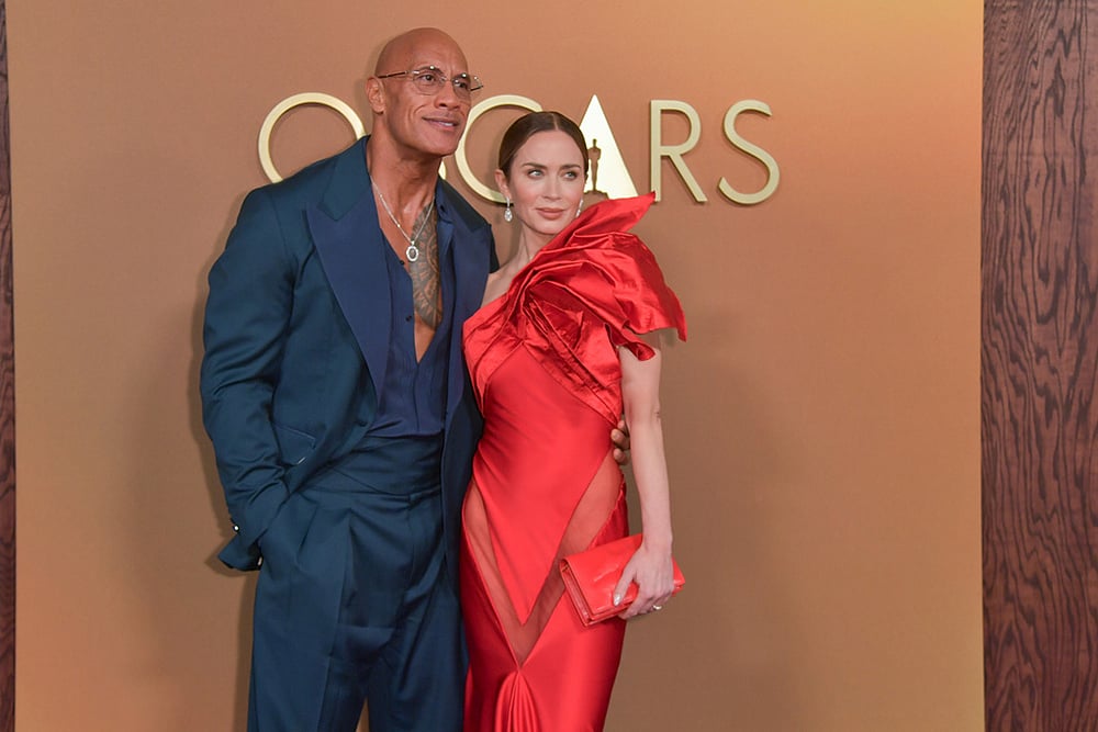 16th Governors Awards-Dwayne Johnson, Emily Blunt