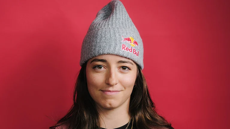 Mathilde Gremaud poses for a portrait in a studio in Innsbruck, Austria - Mark Clinton / Red Bull Content Pool