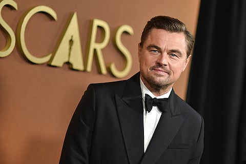 Leonardo DiCaprio arrives at the 16th Governors Awards at The Ray Dolby Ballroom in Los Angeles. 