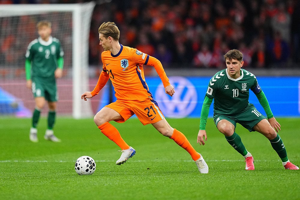 Netherlands vs Lithuania World Cup 2026 Qualifiers-Frenkie de Jong