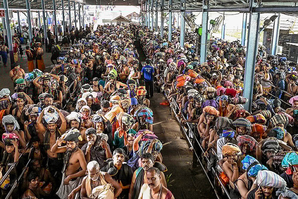 Rush of pilgrims at Sabarimala temple