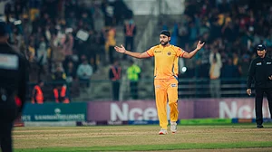 X/Nepal Premier League : Harmeet Singh picked up two wickets for Sudur Paschim Royals.