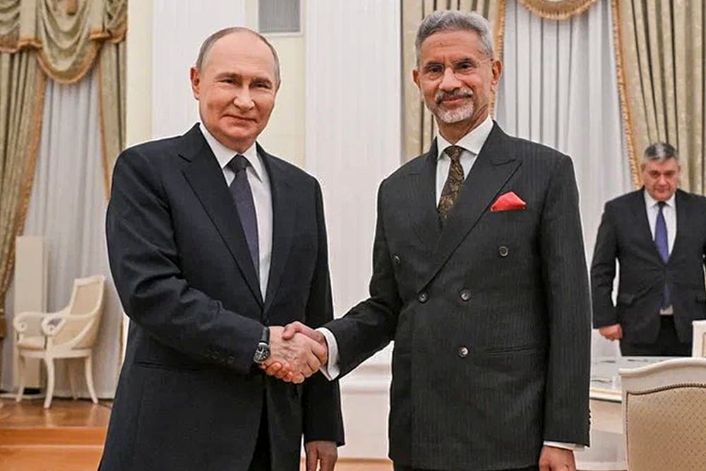 Jaishankar meets Putin in Moscow