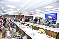 Union Health Minister JP Nadda at the Ministry of Health