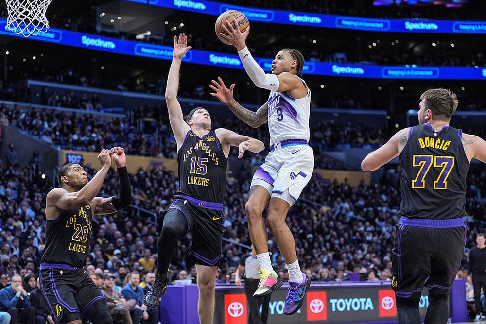 NBA Basketball: Utah Jazz vs Los Angeles Lakers