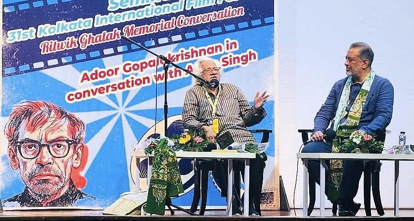 Anup Singh With Adoor Gopalakrishnan at KIFF