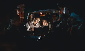 X : A still from Homebound (2024)