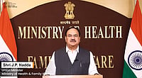 Union Health Minister JP Nadda at the Ministry of Health
