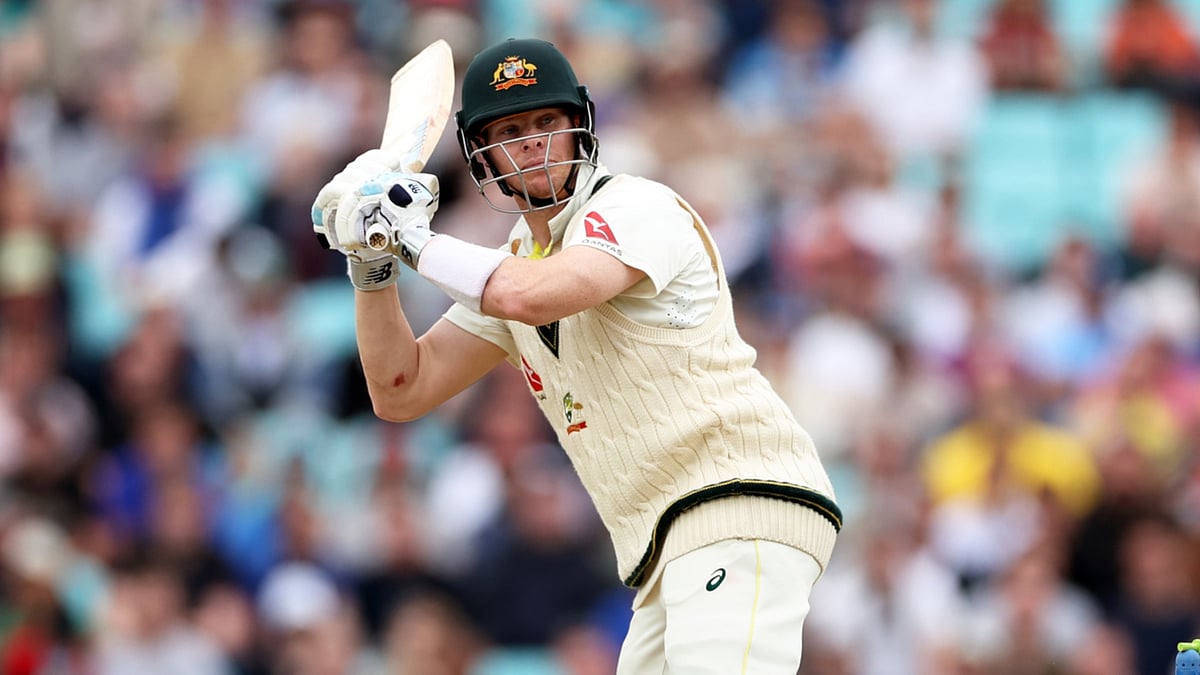 Australia's Steve Smith in action against England in 2023 - null