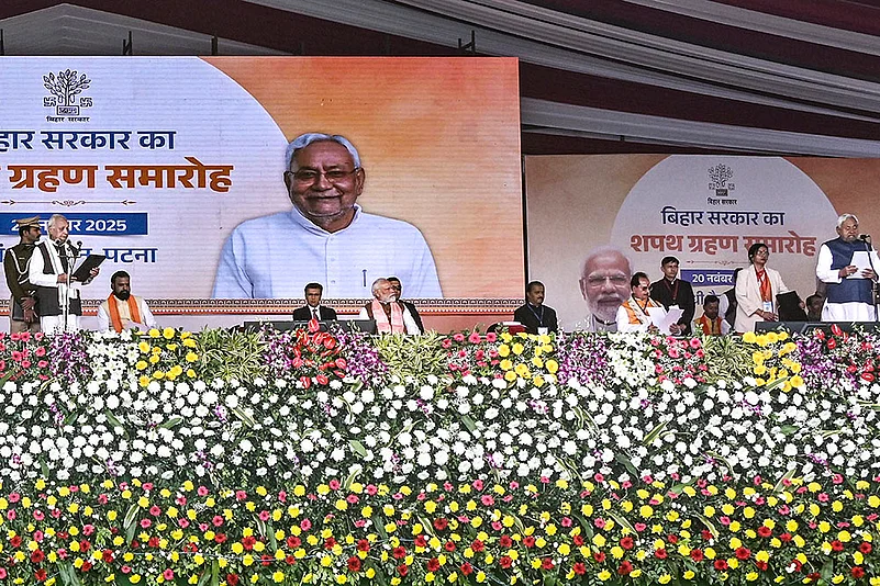 Bihar NDA Govt swearing-in ceremony-Nitish Kumar as the Chief Minister