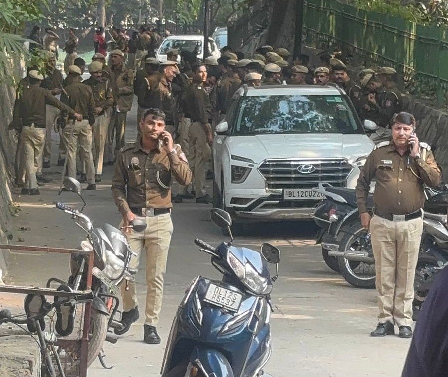 When participants started arriving at Nehru Park, they found heavy police deployment in and around the area.  - Sanjay Mohapatra